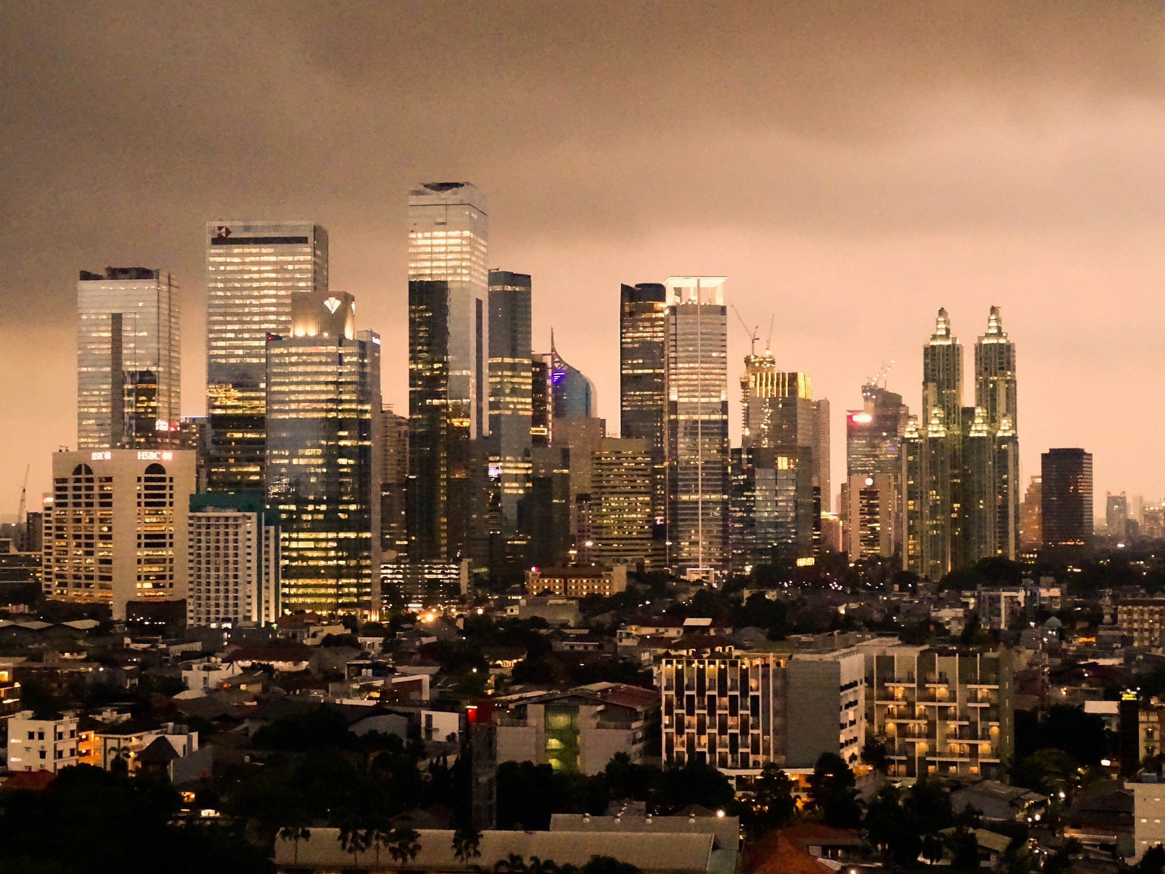 Jakarta at dusk